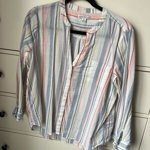 Lightweight Jcrew factory striped shirt